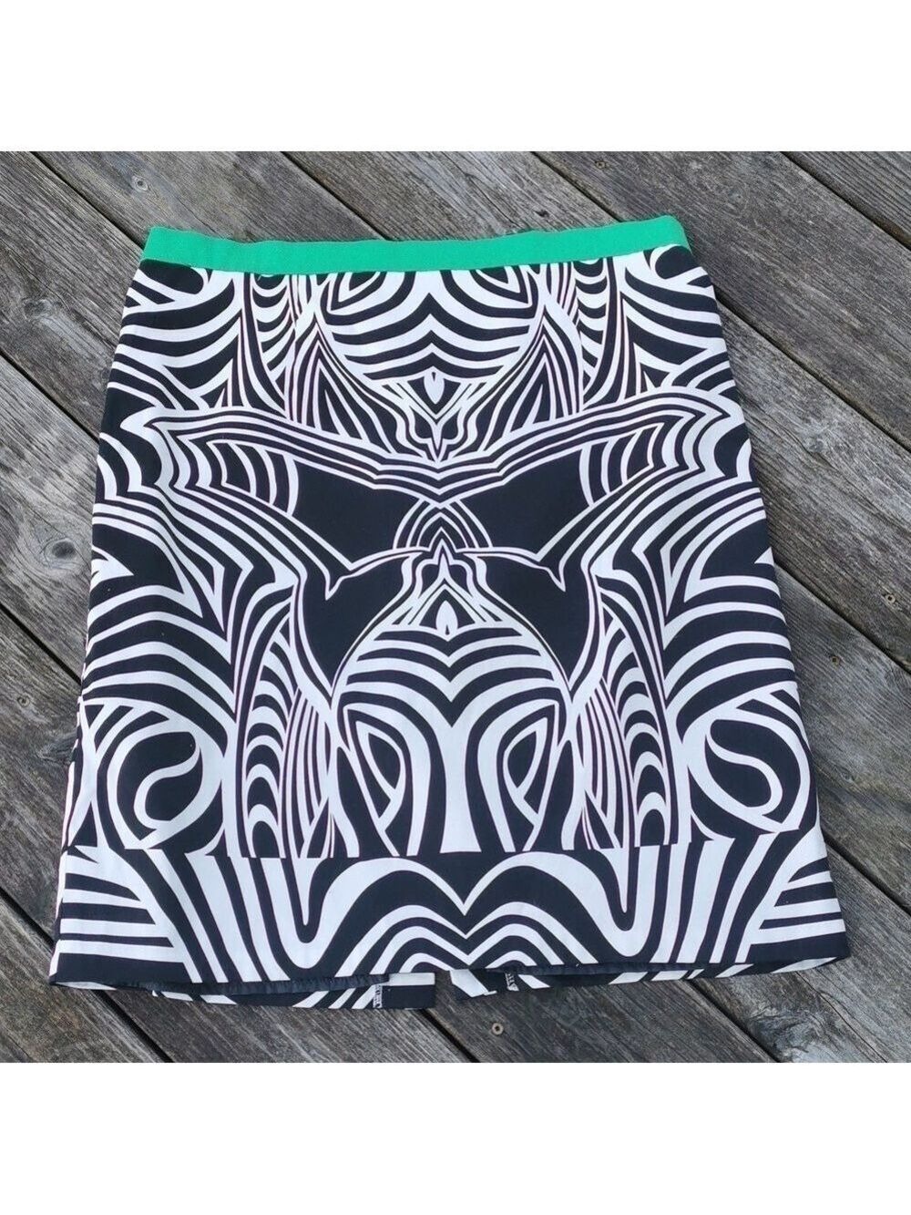 Linea Domani arty deco abstract skirt.. Size 14. EUC